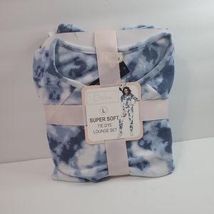 Dittos Blue Tie Dye Super Soft Pajama Set